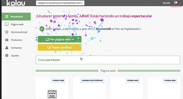 Confirmación pág web